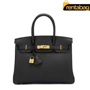 Hermes Birkin 30 Black Togo Gold Hardware