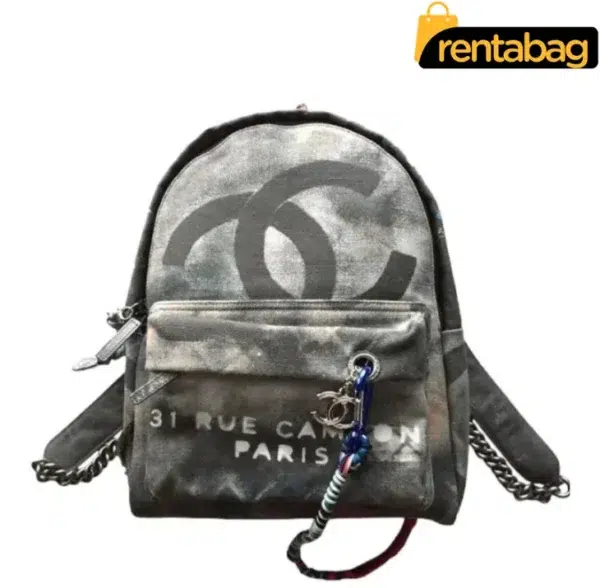 CHANEL 2014 Runway Graffiti Backpack Medium